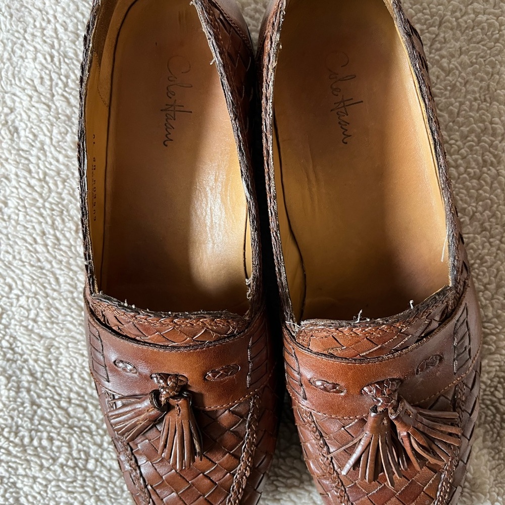 COPY - Men Beautiful Lattice Design Tassel Loafer Mfg  in India by Cole Hann.